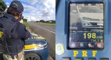 Minas Gerais: PRF flagra automóvel trafegando a quase 200 km/h durante Operação Dia do Trabalhador Minas Gerais: PRF flagra automóvel trafegando a quase 200 km/h durante Operação Dia do Trabalhador