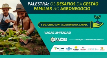 Carmo do Paranaíba recebe palestra sobre proteção da empresa rural familiar
