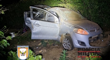 Duas pessoas ficam feridas em capotamento na BR-146, em Serra do Salitre Duas pessoas ficam feridas em capotamento na BR-146, em Serra do Salitre