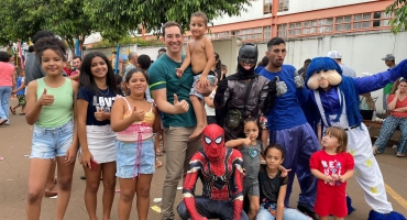 Dia das Crianças antecipado leva muita diversão e alegria para as crianças de Lagoa Formosa