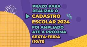 Prazo para realização do Cadastro Escolar 2024 na rede pública de Minas Gerais é ampliado