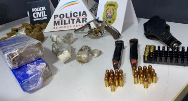 Patos de Minas - Operação das Polícias Militar e Civil resulta em apreensão de drogas, arma de fogo e prisão de três pessoas Patos de Minas - Operação das Polícias Militar e Civil resulta em apreensão de drogas, arma de fogo e prisão de três pessoas
