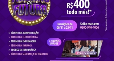 “Trilhas de Futuro” ofertará vagas gratuitas para cursos técnicos no Colégio Universitário do UNIPAM “Trilhas de Futuro” ofertará vagas gratuitas para cursos técnicos no Colégio Universitário do UNIPAM