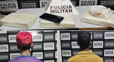 João Pinheiro - Jovens são presos com 3,3 kg de pasta base de cocaína João Pinheiro - Jovens são presos com 3,3 kg de pasta base de cocaína