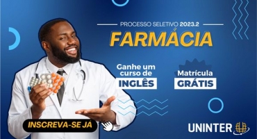 O Centro Universitário Uninter Patos de Minas lança curso superior de Farmácia, modalidade Semipresencial; bolsas com até 50% de desconto