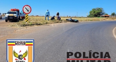 Motoqueiro sofre queda na MGC-354 em Patos de Minas e fica ferido Motoqueiro sofre queda na MGC-354 em Patos de Minas e fica ferido