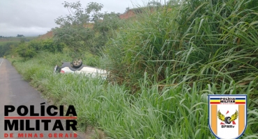 Lagoa Formosa - Motorista não vê ‘Pare e Siga’ em rodovia e capota veículo na BR-354 Lagoa Formosa - Motorista não vê ‘Pare e Siga’ em rodovia e capota veículo na BR-354