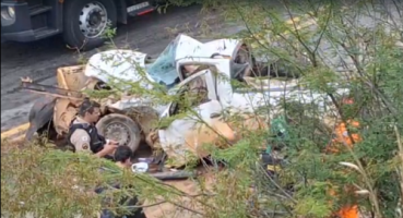 Passageiro de automóvel envolvido em acidente na 