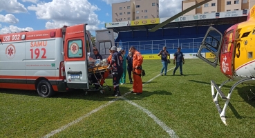 Helicóptero do Corpo de Bombeiros de Montes Claros transporta recém-nascido por falta de leitos em Patos de Minas