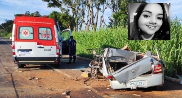 Após vários dias internada garota que sofreu grave acidente na MG-146 no Distrito de Santana de Patos morre no hospital 