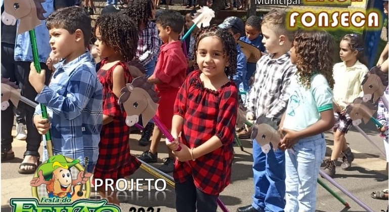 Escola Municipal Zilca dos Santos Fonseca realiza Cavalgada Mirim com os alunos 