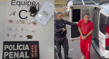 Detento é flagrado com 15 buchas de maconha após retorno de saída temporária, em João Pinheiro Detento é flagrado com 15 buchas de maconha após retorno de saída temporária, em João Pinheiro