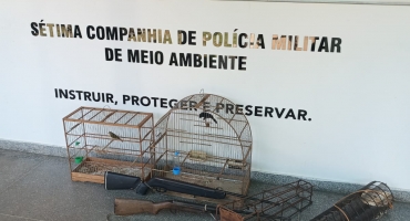Dois homens são presos por prática de caça predatória na zona rural de Patos de Minas Dois homens são presos por prática de caça predatória na zona rural de Patos de Minas