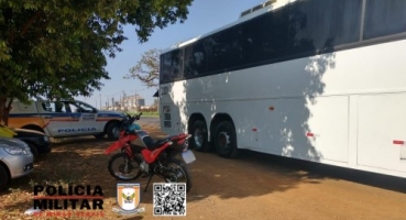 Motocicleta furtada em São Paulo é recuperada pela Polícia Militar na MGC-354; em Patos de Minas Motocicleta furtada em São Paulo é recuperada pela Polícia Militar na MGC-354; em Patos de Minas