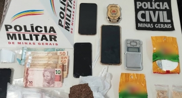 Rio Paranaíba - Em ação conjunta, Polícia Civil e Militar prendem três suspeitos por tráfico de drogas Rio Paranaíba - Em ação conjunta, Polícia Civil e Militar prendem três suspeitos por tráfico de drogas