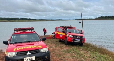 Após sete dias Corpo de Bombeiros encontra corpo de vítima de afogamento na represa de Nova Ponte 
