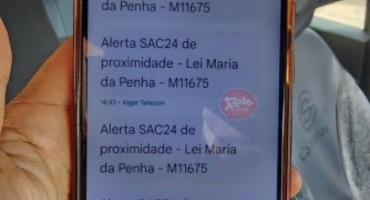 Botão do pânico no celular aciona a PM e homem é preso por ameaça à ex-companheira