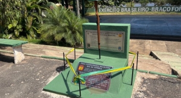 Monumento em memória aos combatentes patenses da Segunda Guerra Mundial é inaugurado em Patos de Minas Monumento em memória aos combatentes patenses da Segunda Guerra Mundial é inaugurado em Patos de Minas