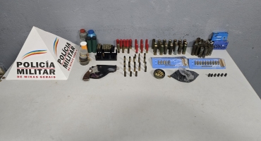 Homem é preso com armas e munições na cidade de Patos de Minas 