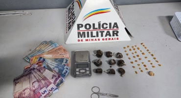 Jovem é preso por tráfico de drogas na cidade de Patos de Minas Jovem é preso por tráfico de drogas na cidade de Patos de Minas