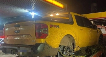 Empresário de Carmo do Paranaíba é preso trafegando pela MGC-354 em caminhonete sem os pneus
