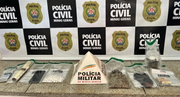 Presidente Olegário - Homem é preso com grande quantidade de drogas durante operação conjunta das Polícias Militar e Civil