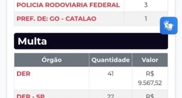 PMRv remove caminhão trator com 72 multas e 48 autuações na MGC-354 em Patos de Minas