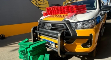 Polícia Militar Rodoviária apreende carregamento de maconha avaliado em aproximadamente 900 mil reais na MGC-354; em Patos de Minas 