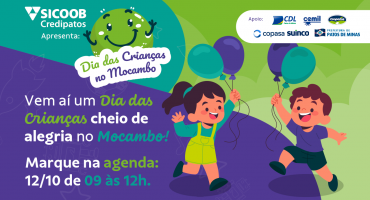 Manhã de diversão: Sicoob Credipatos celebra Dia das Crianças com festa no Mocambo