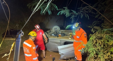 Subtenente da Polícia Militar morre após automóvel que ele conduzia cair no “Ribeirão da Cota”; em Patos de Minas 