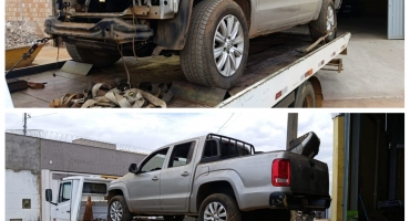 Polícia Militar apreende veículos envolvidos em investigação de associação criminosa em Carmo do Paranaíba