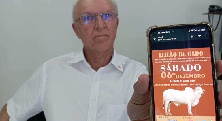 Rotary Club de Lagoa Formosa realiza leilão de gado em prol da Santa Casa de Misericórdia 