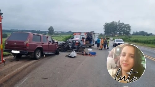 Mãe morre em grave acidente na BR-365 em Patos de Minas e filha de 18 anos precisa de doação de sangue 