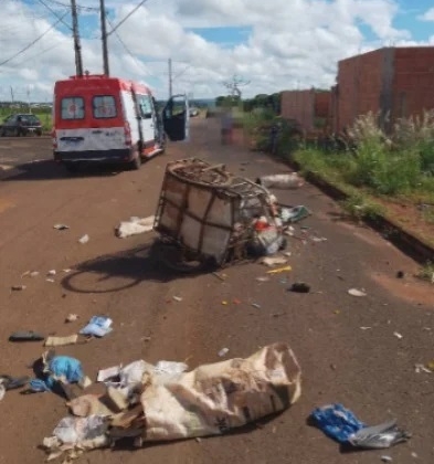Monte Carmelo - Idosa morre após ser atropelada por carro enquanto realizava coleta de recicláveis