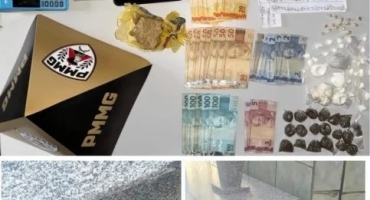 Varjão de Minas - Casal é preso após usar túmulo de cemitério como esconderijo de drogas