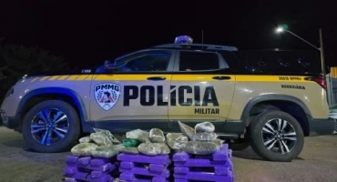 Dois homens são presos com grande grande quantidade de drogas, após fugir de abordagem policial na BR-365