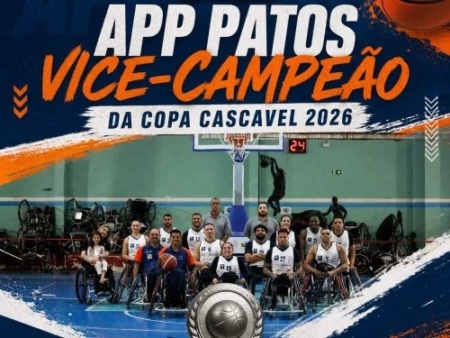 Equipe APP PATOS conquista vice-campeonato na Copa Cascavel de Basquete sobre Rodas