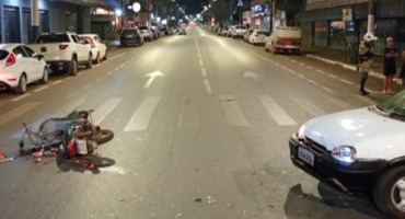 Patos de Minas - Motociclista embriagado e sem habilitação é preso após acidente no bairro Lagoa Grande